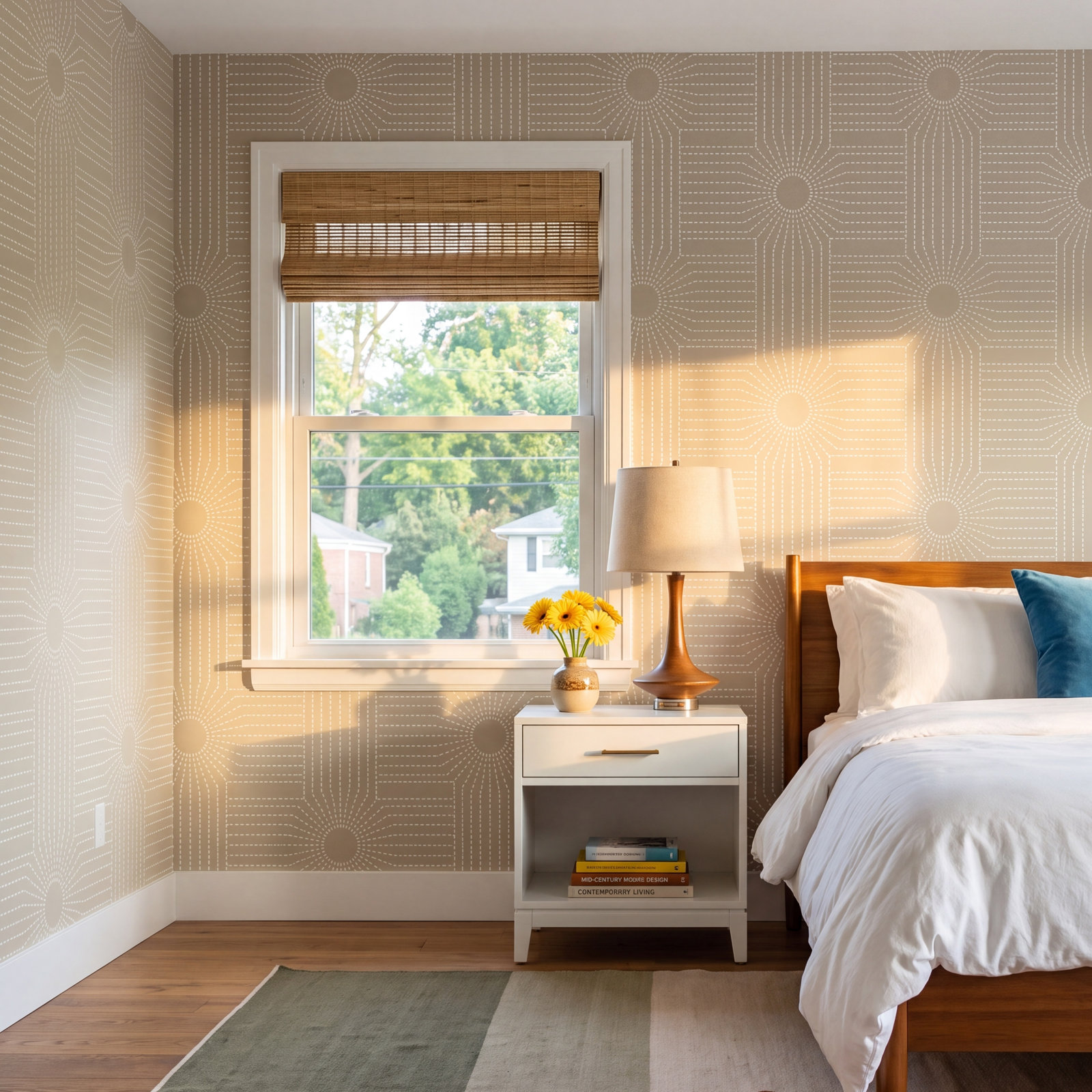CoEd Wacker Peel & Stick Wallpaper Tile, Desert Sand, Non-pasted, Paper