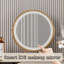 Coiffeuse avec miroir lumineux, 4 tiroirs, 1 chaise