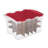Sterilite 6 Pack 48 Quart Hinged Lid 270 Total Holiday Ornament Storage Boxes