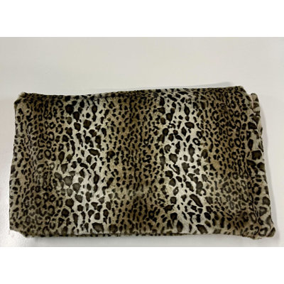 Ultra Soft Faux Fur Leopard Throw