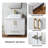 Nikkolas 30" White Modern Free-standing Single Vessel Bathroom Vanity with Square Ceramic Top