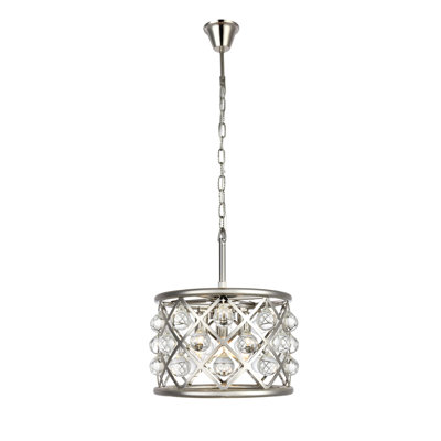 Luminaire suspendu tambour 3 lumières unique Swinney