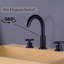 Circular Double Cross Handles Widespread Bathroom Faucet-88551899