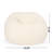 Kavel 3 Foot Rounded Bean Bag-1145971536