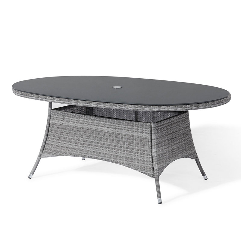 Santorini 6 Seat Oval Rattan Dining Set