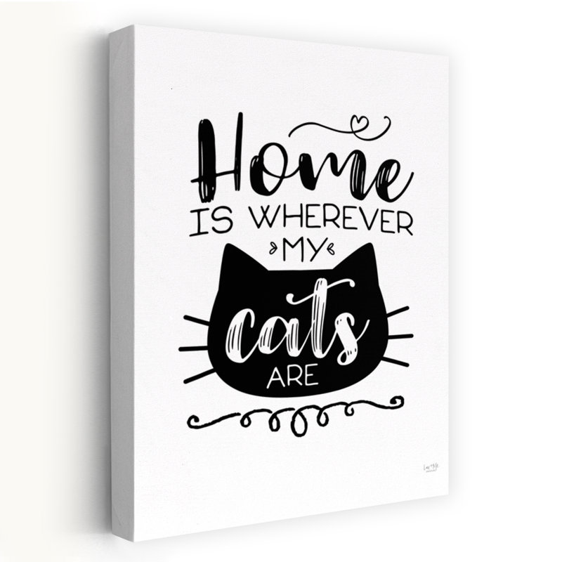 Cats Home Is Contemporary Cat, art architectural, H 60 po x l 40 po