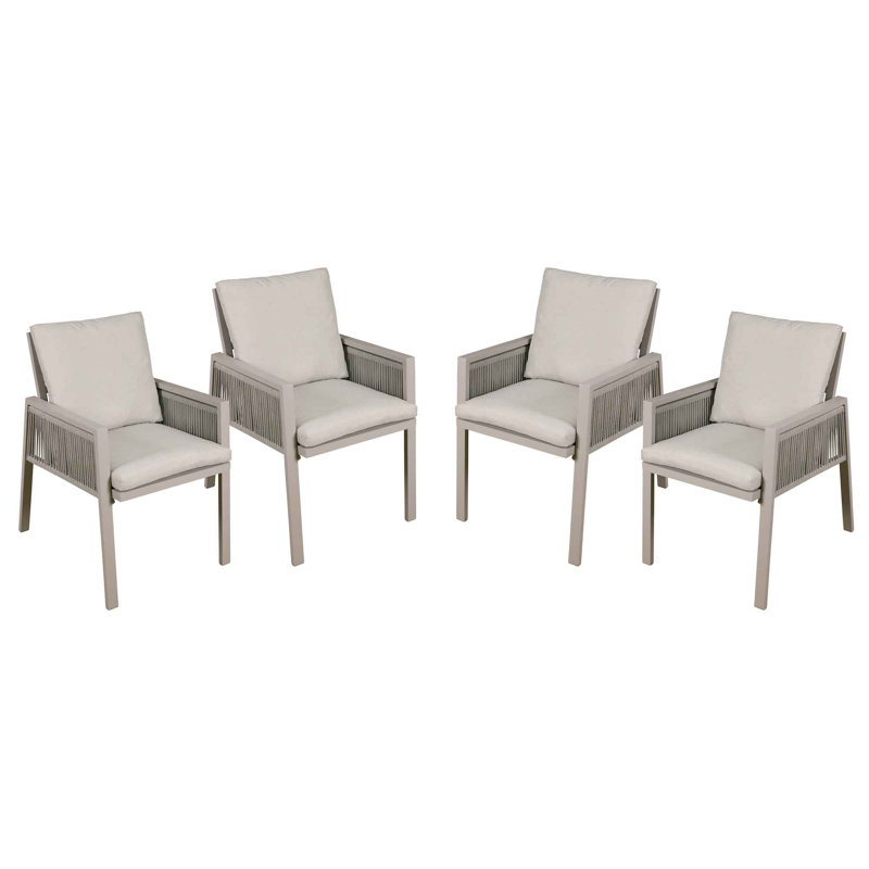 Leflar Patio Dining Armchair with Cushion