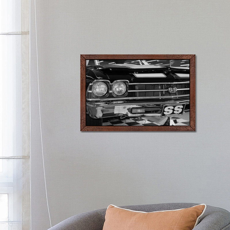 Chevelle - Print on Canvas, 101.6 cm H x 66.04 cm W, Brown Floater Framed