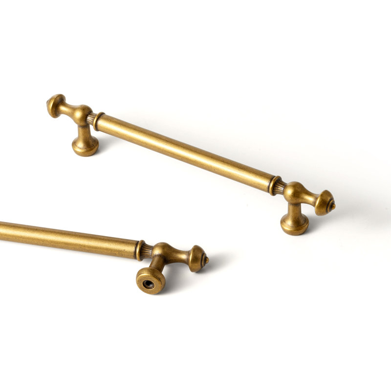 Center To Center Retro Bar Pull, Laiton antique, 7 9/16"