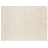 Gertmenian Ultimate Shag Modern Solid Color Ivory Cream Polypropylene Thick Plush Shag Indoor Area Rug