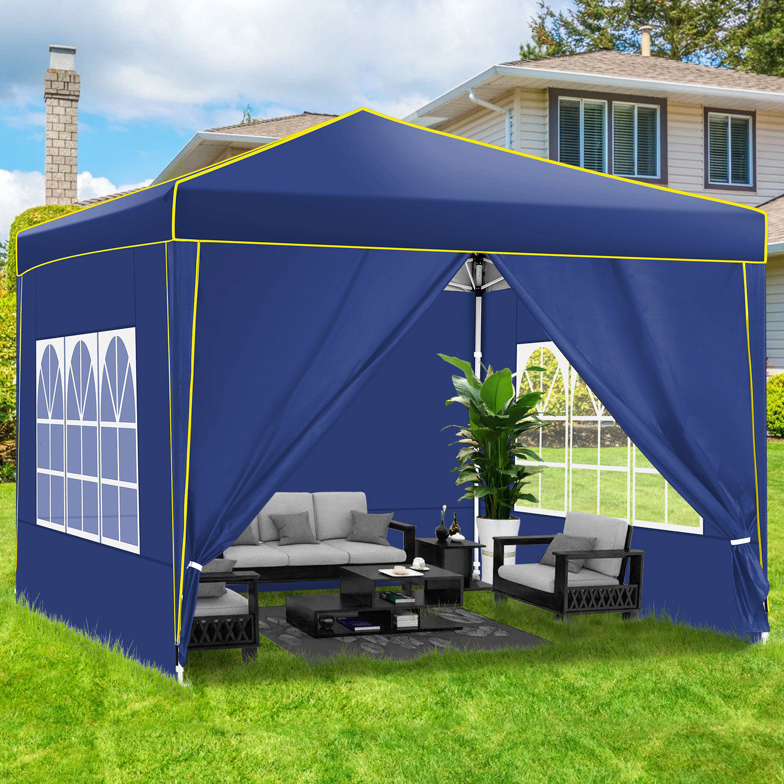 Upf 50 Light Sunshade Pop Up Beach Tent, Portable Premium
