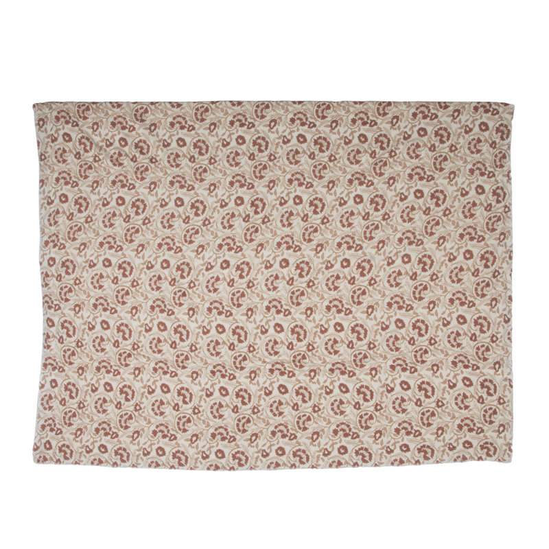 Jeté en coton tissé et sherpa