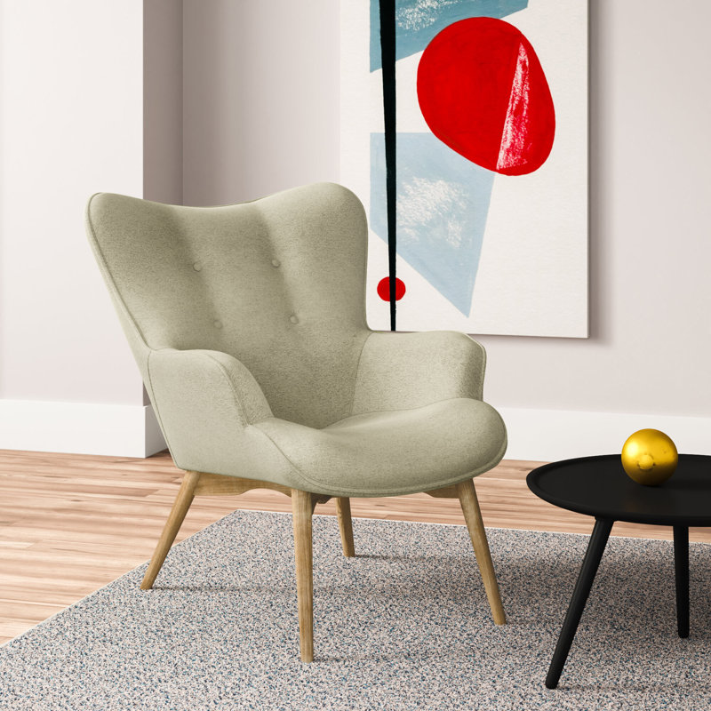 Rockwell Upholstered Accent Chair, Beige