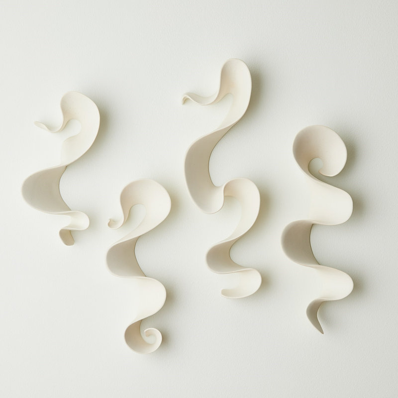 Handmade Ceramic / Porcelain Wall Decor, White