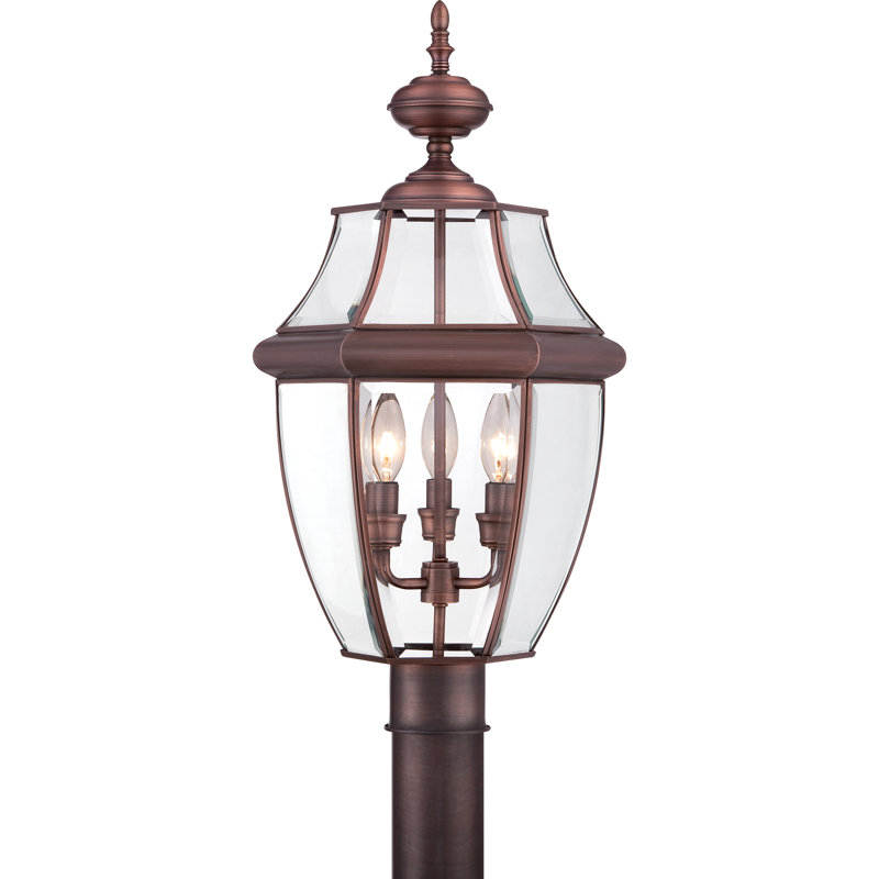 Jayde Beveled Lantern Head, Aged Copper