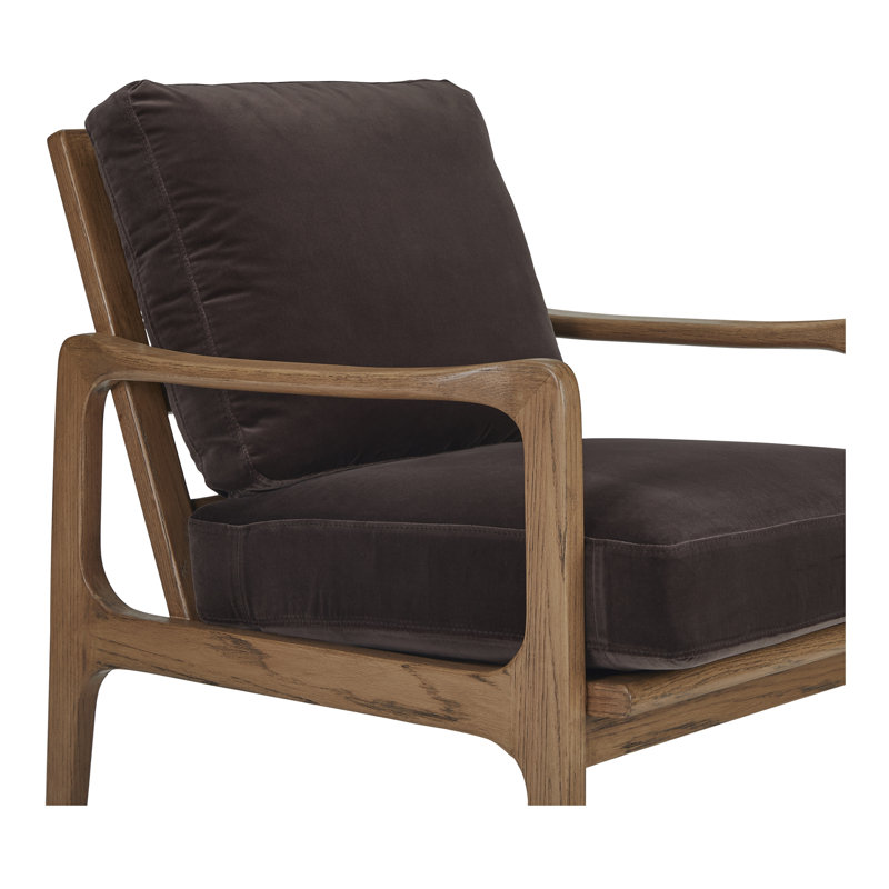 Teirra ACCENT CHAIR HEATHER, Dark Brown Cotton Blend