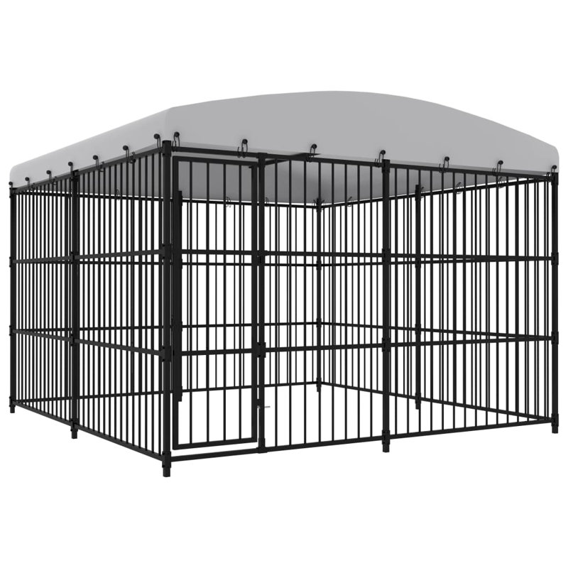 Joni 210cm H Steel Kennel With Door