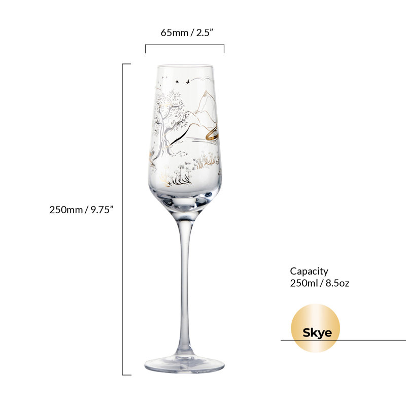 Skye 8.5oz. Champagne Glass Stemware Set
