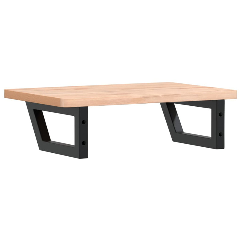 Bracket Shelf, Brown/Black, 2.5cm H x 60cm W x 40cm D