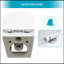 Cuvette de toilette murale de luxe avec siège à fermeture douce, blanc