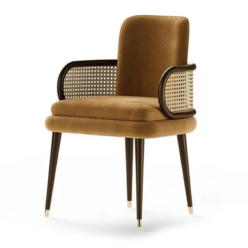 Demetries 17.7'' H Velvet Upholstered Armchair