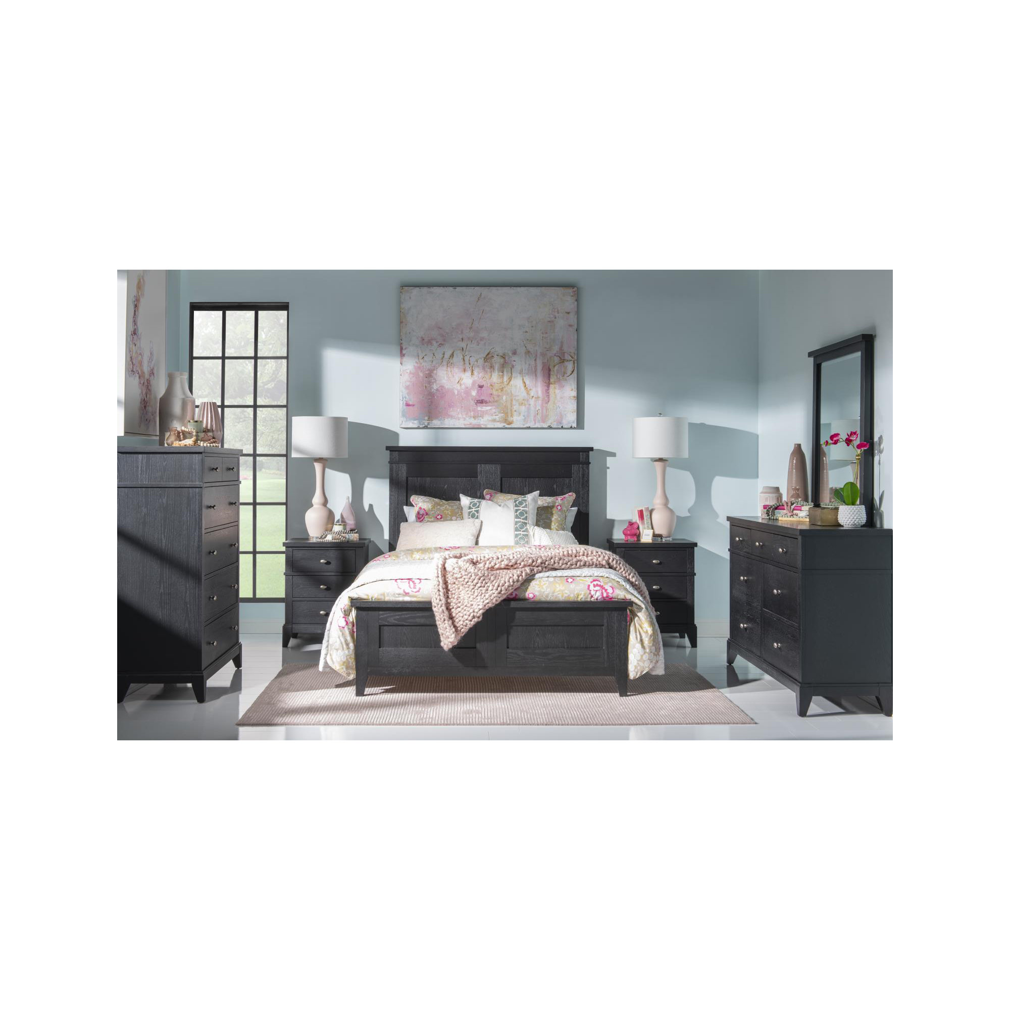 Today's Traditions Complete Panel Bed, Blacksmith, Twin