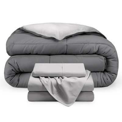 Microfiber Reversible Bed-In-A-Bag