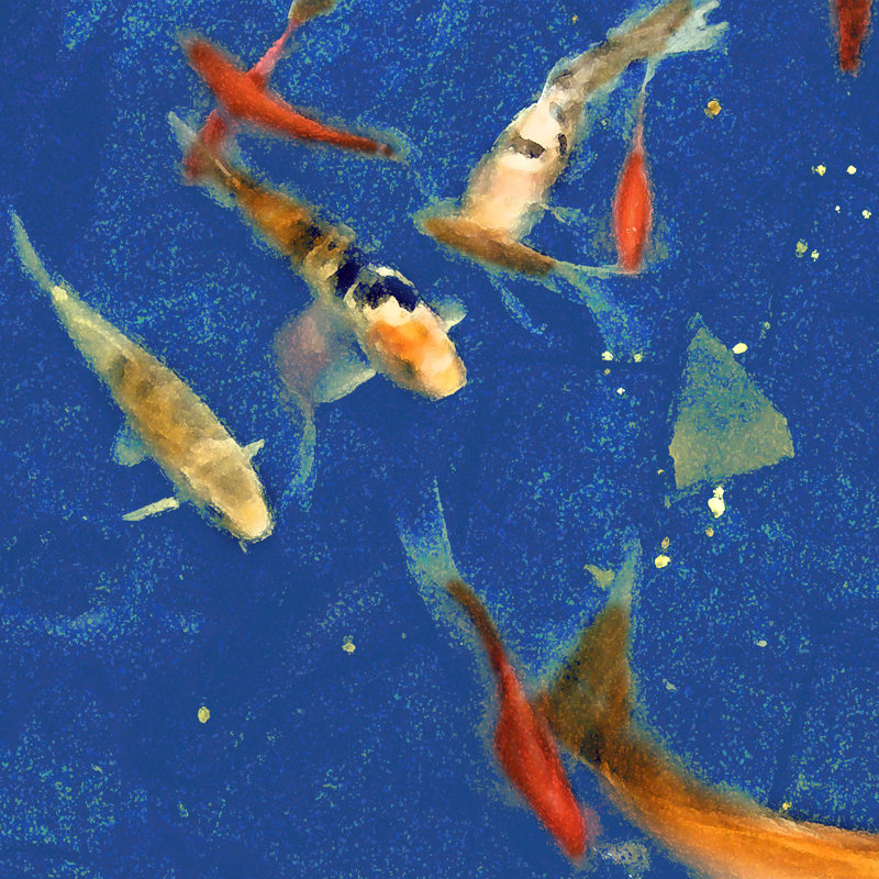 Swimming Lessons II by Alicia Ludwig - Wrapped Canvas Painting, 76cm H x 76cm W