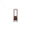 Console en marbre blanc uni avec cadre en fer antique