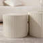 Ensemble de 2 tables basses gigognes Beige