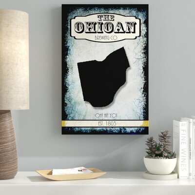 States Brewing Co Ohio' Graphic Art Print on Wrapped Canvas -  Ebern Designs, EBND3225 39247702