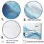 «White and Blue Glacier Charm», impression sur toile encadrée-934115885-934115884