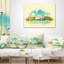 Coussin lombaire en aquarelle cityscape painting toronto city