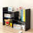 Natural Wood Bookcase,Bookshelf On Desk, Expandable Bookselves O...