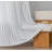 Boho Vertical Striped Linen Textured Semi-Sheer Grommet Curtain Pair-1745305903