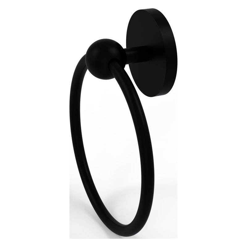 Anneau à serviette Gober, Noir mat
