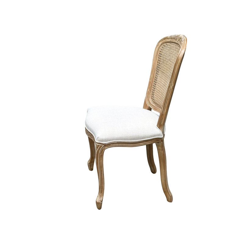 46cm H Polyester Blend Upholstered Full Back Accent, Beige