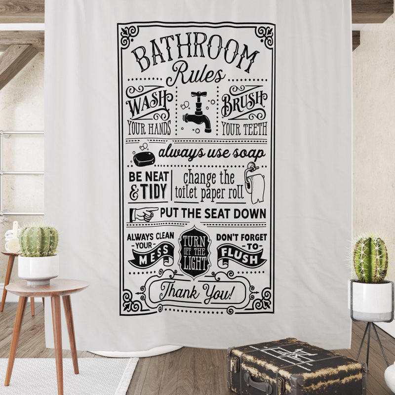 Gezina Shower Curtain, 74" H x 71" W