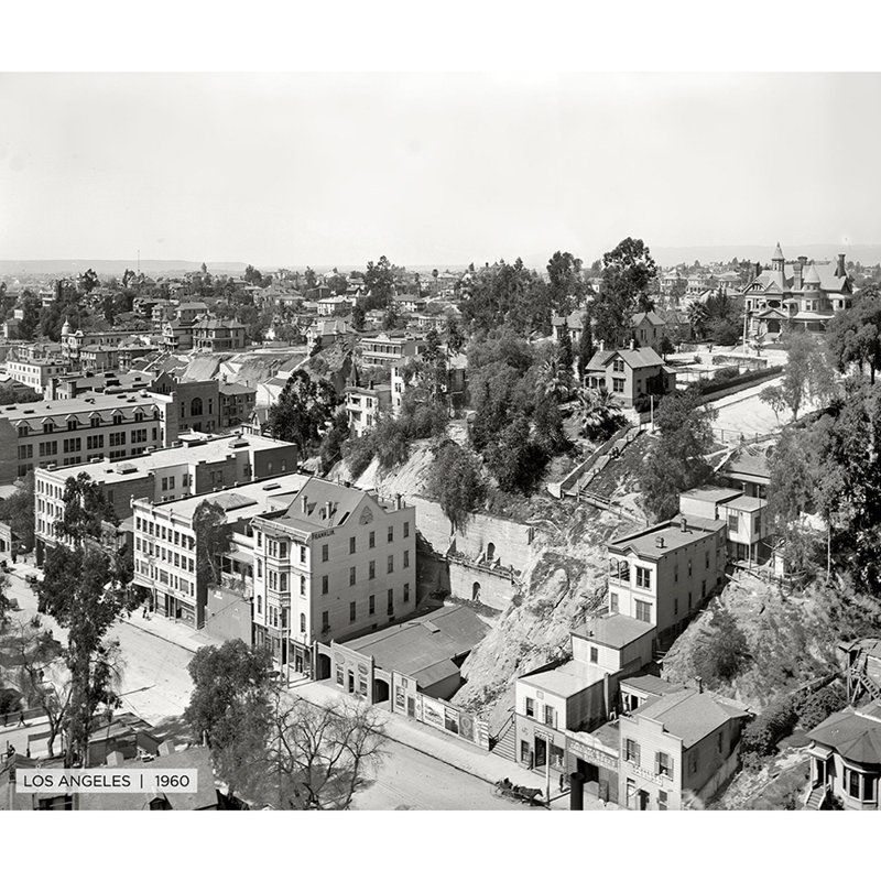 «Historic Los Angeles», reproduction de photo sur toile tendue, H 30 po x l 40 po x 1,5 po