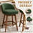 Detweiler Modern Upholstery Swivel Counter Stool-131231873-132913463