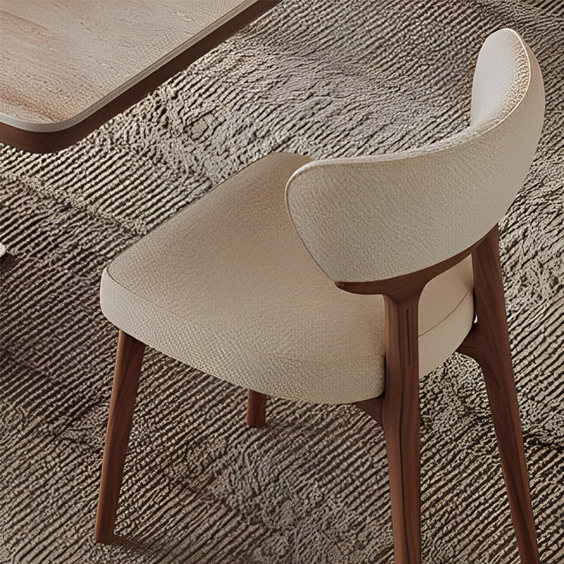 Ensemble de table à manger moderne, simple et tendance, 5 pièces: table, 4 chaises, H 29,52 po x l 55,11 po x P 29,52 po