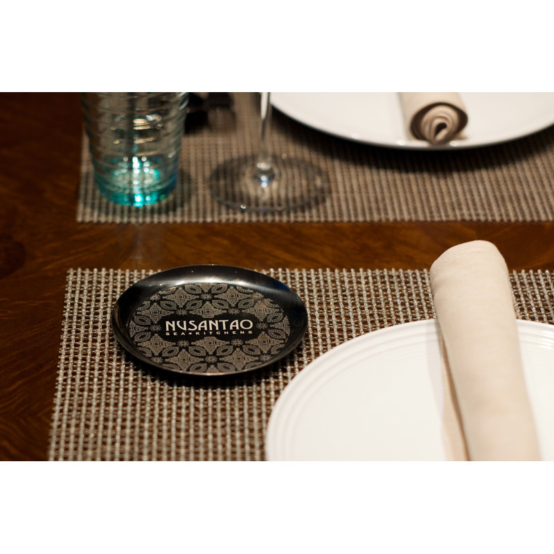 1 plateau de service rond Uno - 4,75 po Uno - Acier inoxydable
