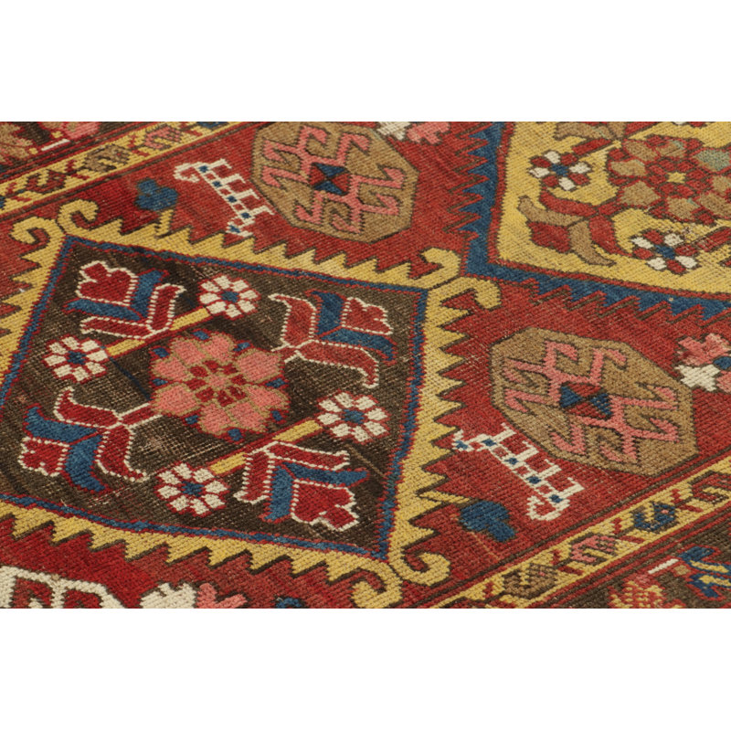 Antique One-of-a-Kind 3'5X14'2 Hand Knotted Area Rug