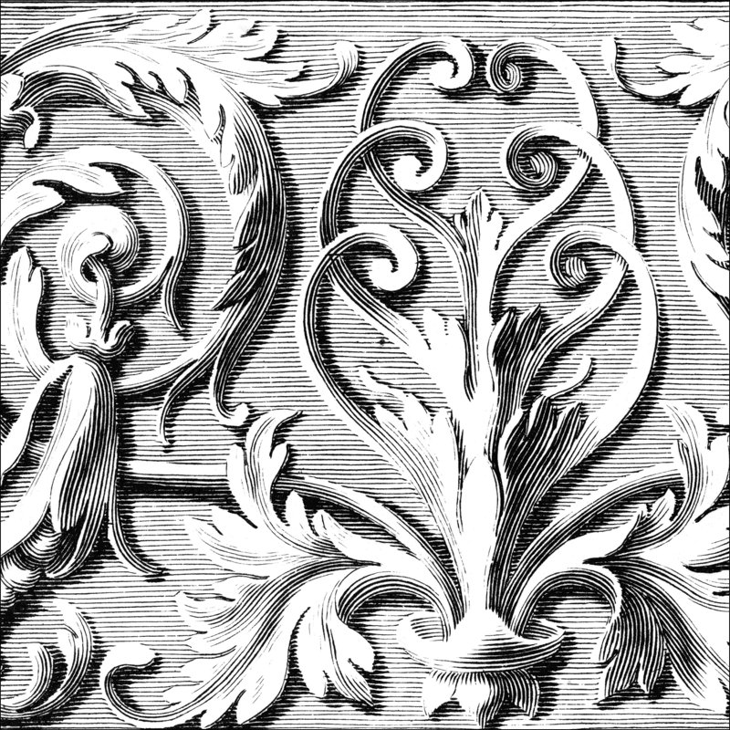 Détail sculptural II 2855303, H 30 po x l 30 po