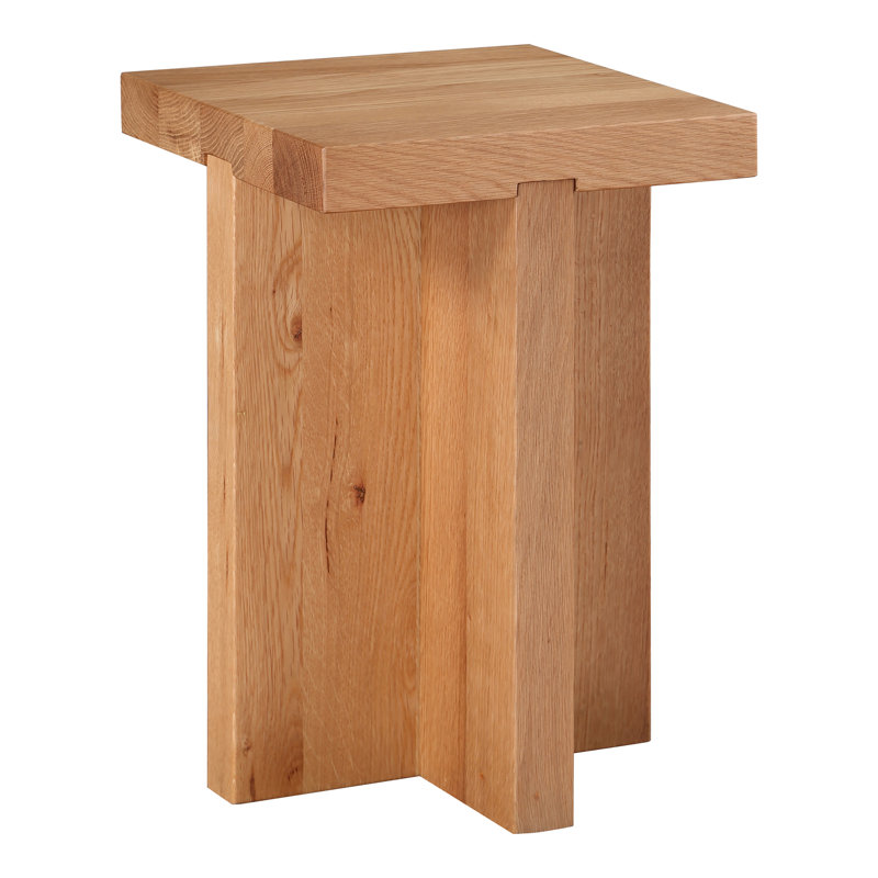 Solid Wood End Table, Natural