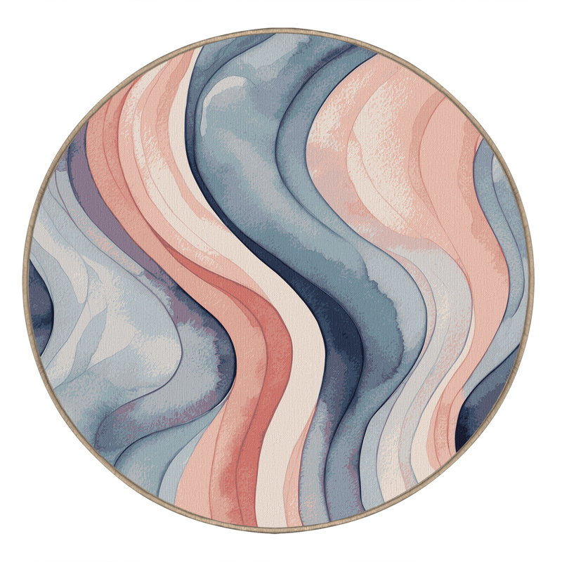 Pastel Mirage Rug, Round 7'