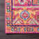 Aliece Bohemian Medallion Power Loom Performance Pink/Orange Rug