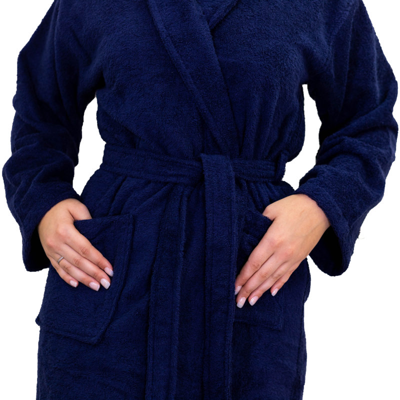 Izora Unisex Terry Towelling Bathrobe, Large/Extra Large
