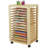 14 Compartment Manufactured Wood Shelving Unit