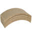 Paquet de 4 planches à griffer pour chat, brun brillant, pour chats d'intérieur, poteau réversible, charme des meubles